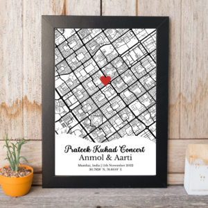 Personalized Memory Map A4 Size
